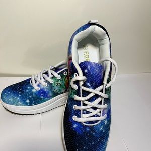 For U Designs Women’s Animal Print Colorful Platform Rocking Sneaker Size 39 (9)